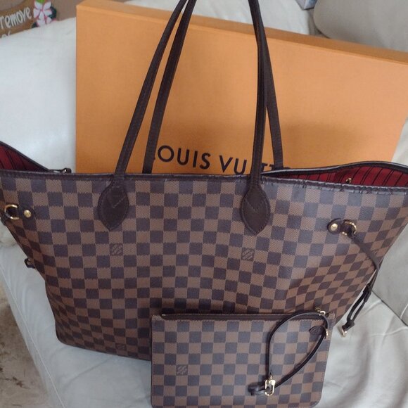 💋💋 💯% Authentic Louis Vuitton Neverfull GM Full Set - Picture 2 of 16